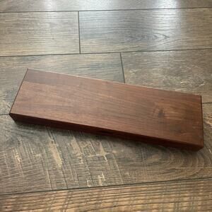 Utica Tungsten Stainless Steel Vintage 3 Piece Carving Knife Set w Wooden Case